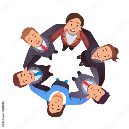 Smiling business people team man and woman