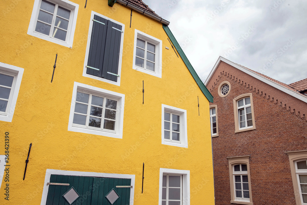 City of Papenburg Germany. Yellow house