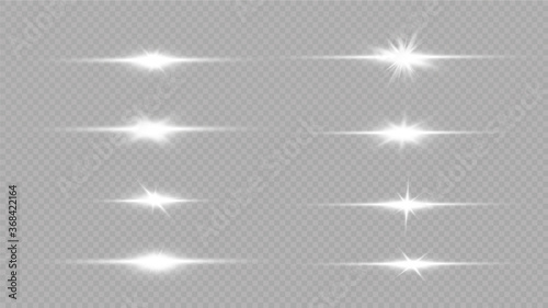  Shine starlight isolated on transparent background. Glowing light effect.Set of flashes, Lights and Sparkles on a transparent background. Bright gold flashes and glares.