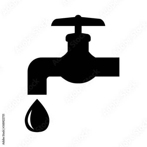 Water supply icon illustration material / vector