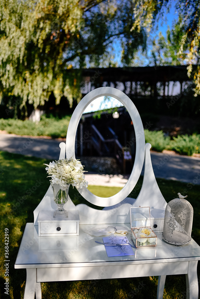 Fototapeta premium Place for a photo for the bride