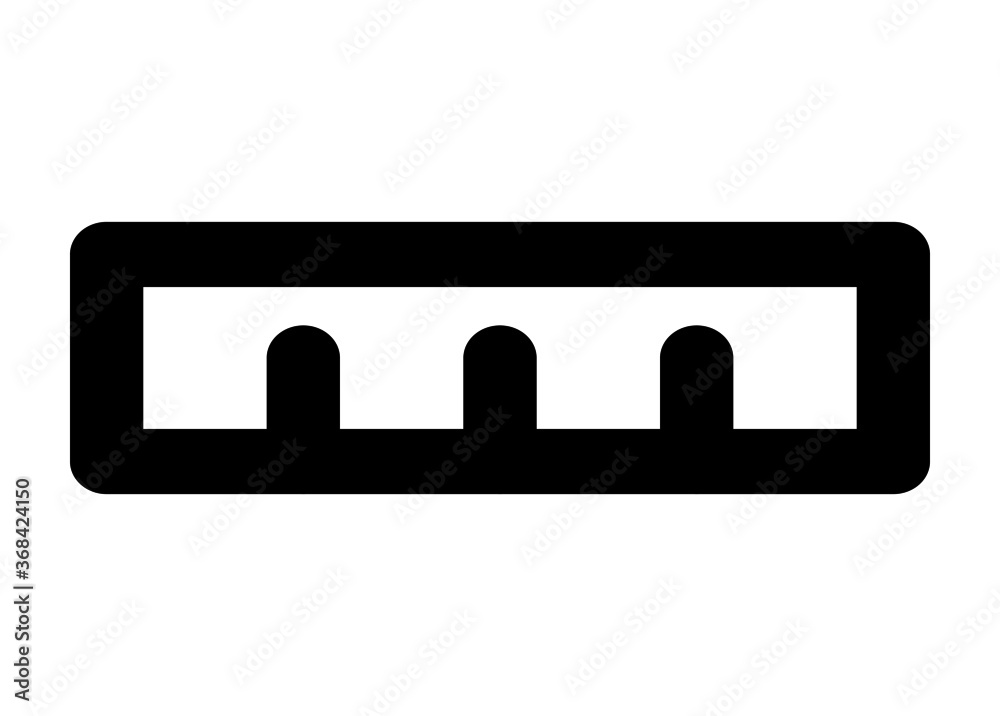 ruler vector icon, ruler in trendy flat style ruler vector icon, ruler in trendy flat style