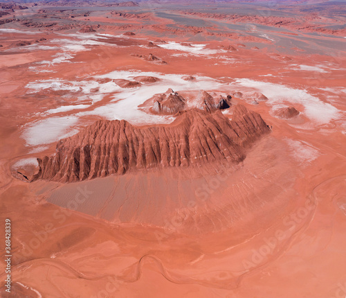 Aerial View, Los Colorados, Tolar Grande, La Puna, Argentina, South America, America photo