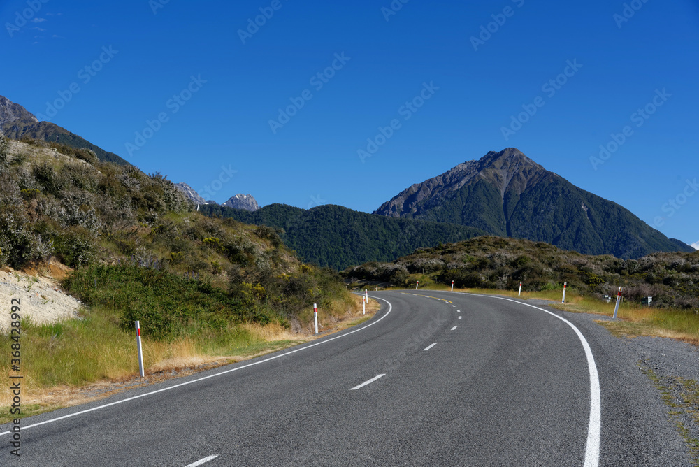 The Great Alpine Highway in New Zealand