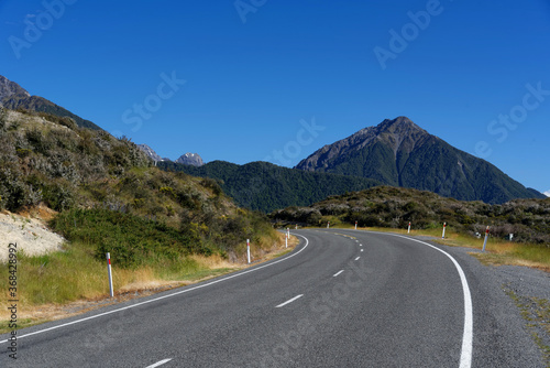 The Great Alpine Highway in New Zealand