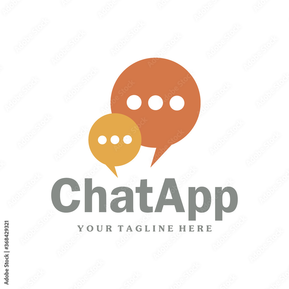 Fototapeta premium speech logo icon vector design illustration