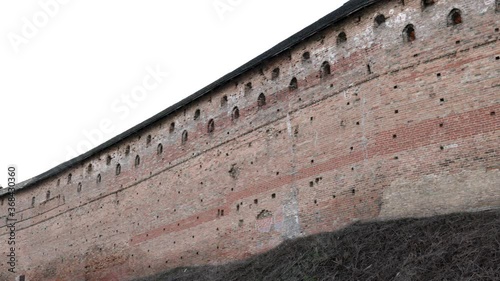 Prince Lubart stone castle, landmark of Lutsk city, Ukraine. Stronghold, fortress, citadel, tower, medieval, Middle Ages. 4k Full HD