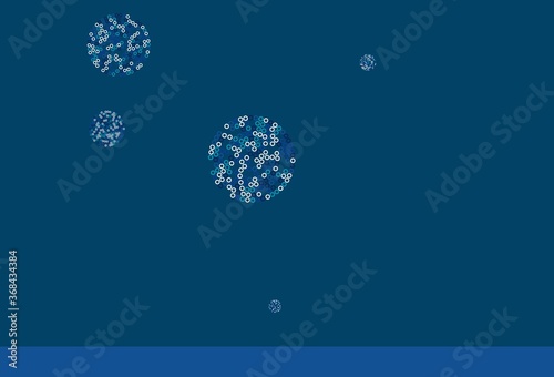 Light Blue  Green vector texture with disks.
