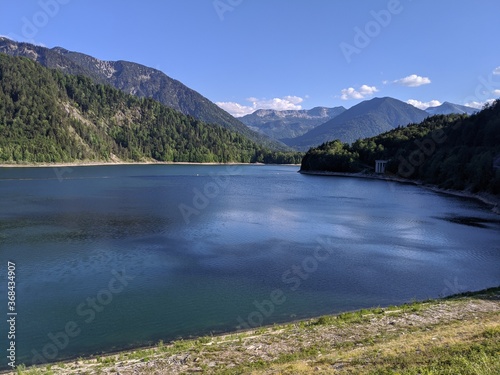 lake and mountains