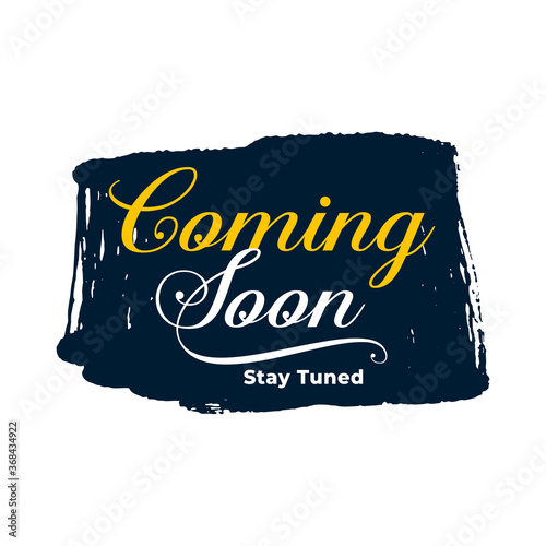 abstract coming soon background in grunge style