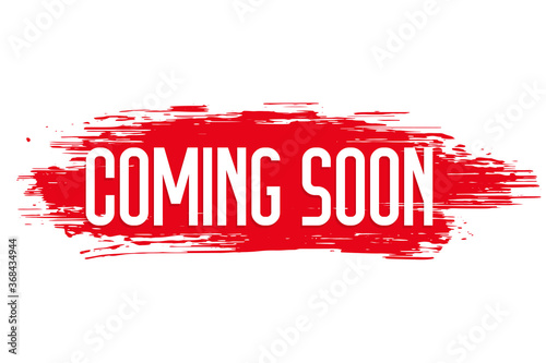 red grunge style coming soon background design