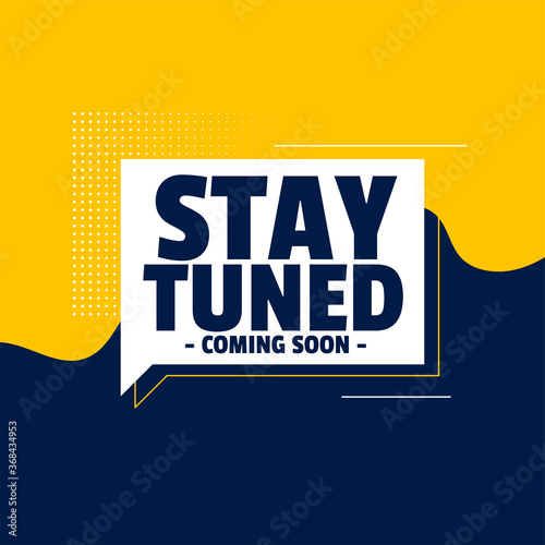 stay tuned coming soon banner design background