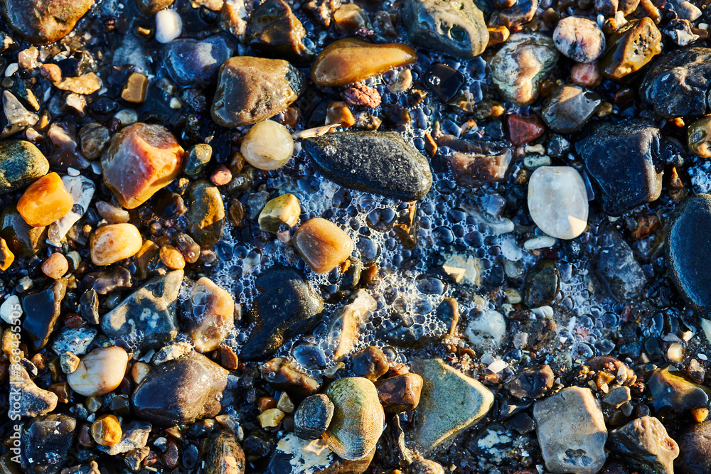 Small stones in the water Small stones in the water