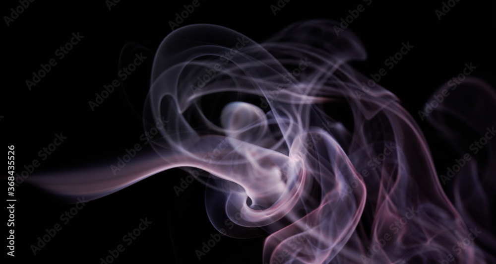 Fototapeta premium Purple smoke abstract shape flow