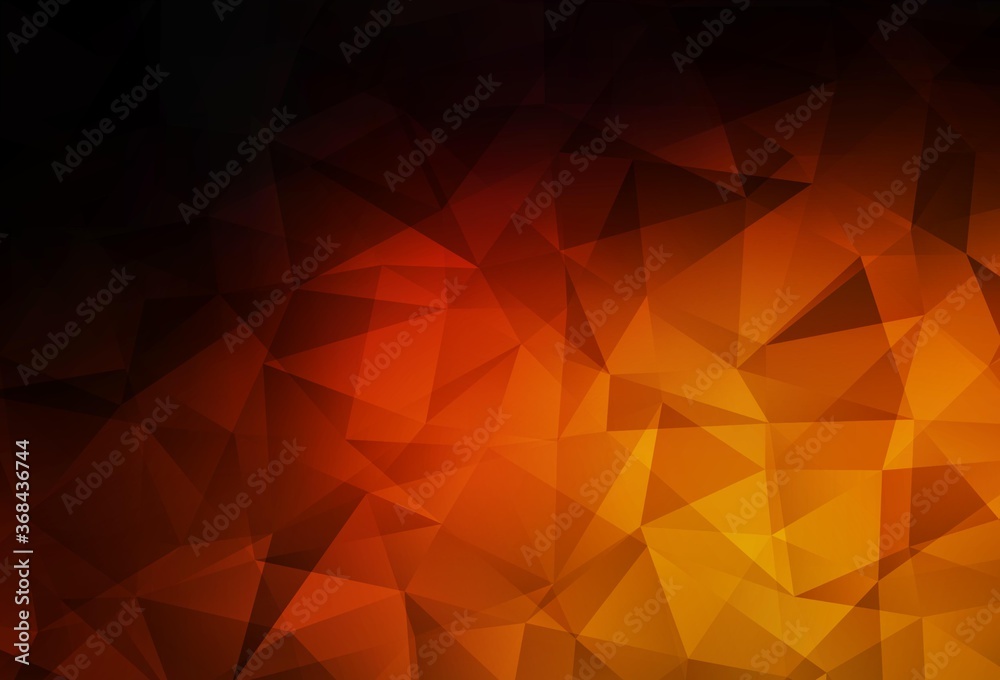 Dark Red vector polygon abstract layout. Dark Red vector polygon abstract layout.