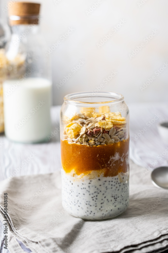 quick and tasty breakfast with yoghurt and granola quick and tasty breakfast with yoghurt and granola