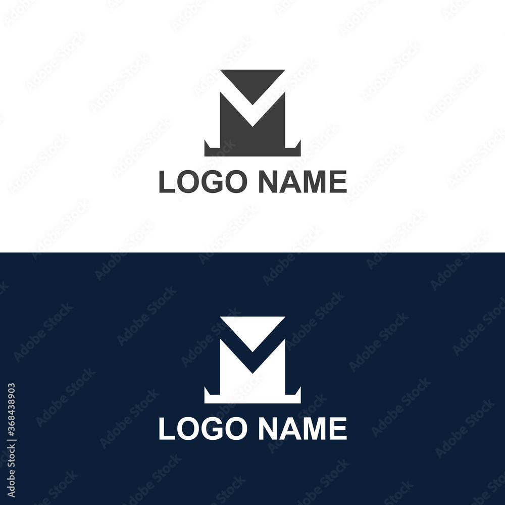 Naklejka premium Creative M letter logo, M letter logo design, Design M, M Icon Design template vector, and company business logo.