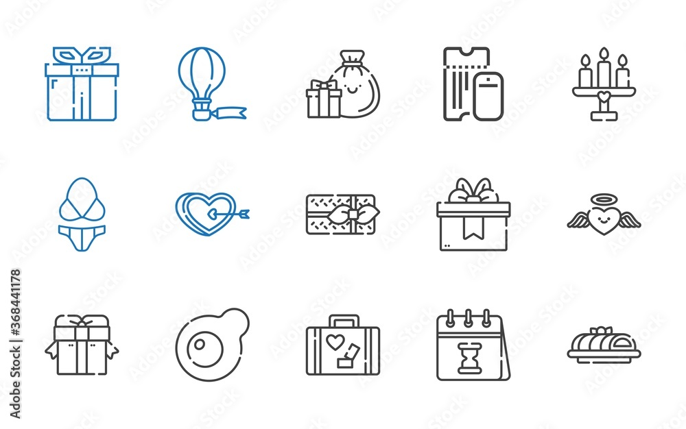 Fototapeta premium holiday icons set