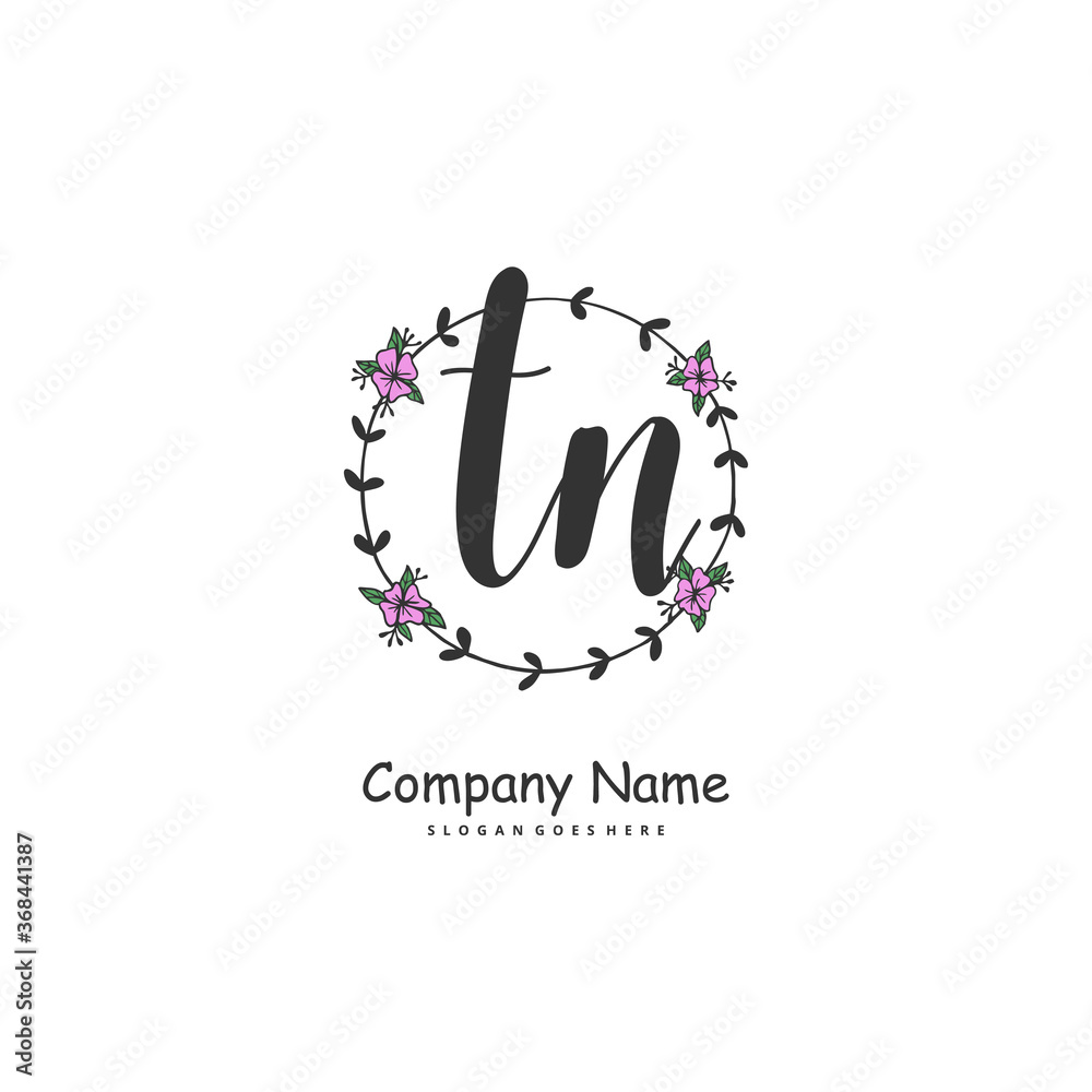 T N TN Initial handwriting and signature logo design with circle. Beautiful design handwritten logo for fashion, team, wedding, luxury logo. T N TN Initial handwriting and signature logo design with circle. Beautiful design handwritten logo for fashion, team, wedding, luxury logo.