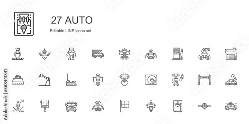 auto icons set