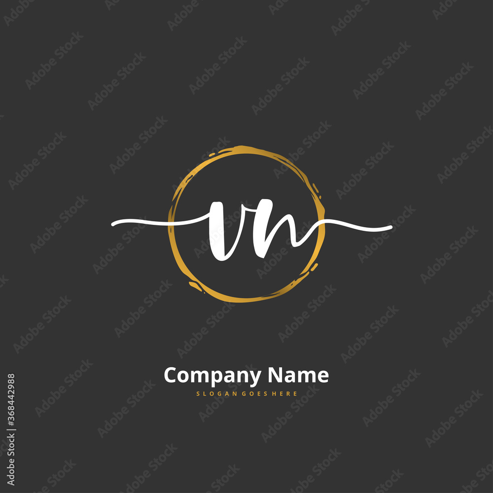 V N VN Initial handwriting and signature logo design with circle. Beautiful design handwritten logo for fashion, team, wedding, luxury logo. V N VN Initial handwriting and signature logo design with circle. Beautiful design handwritten logo for fashion, team, wedding, luxury logo.