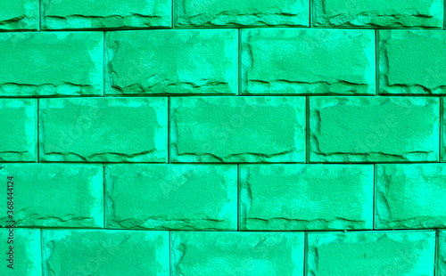 Background from large green blocks