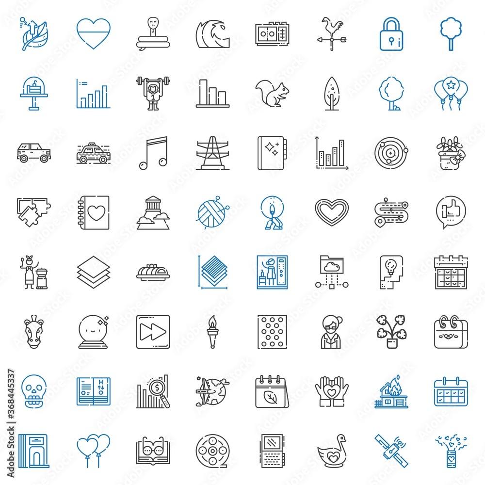 abstract icons set abstract icons set