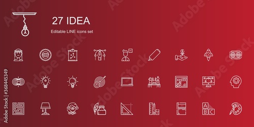 idea icons set