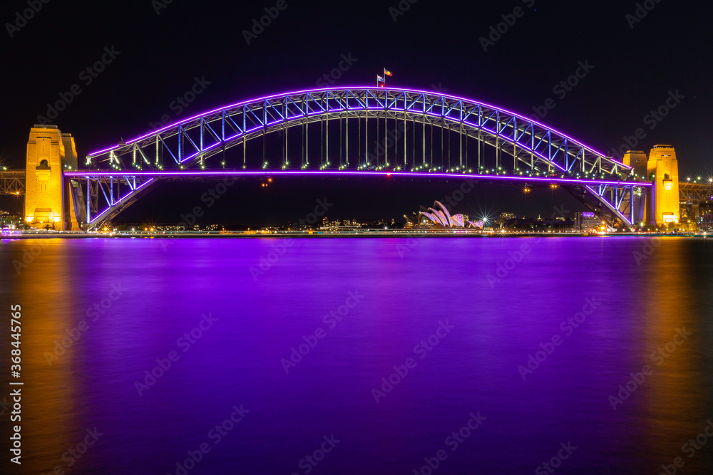 Fototapeta premium Sydney harbour light show