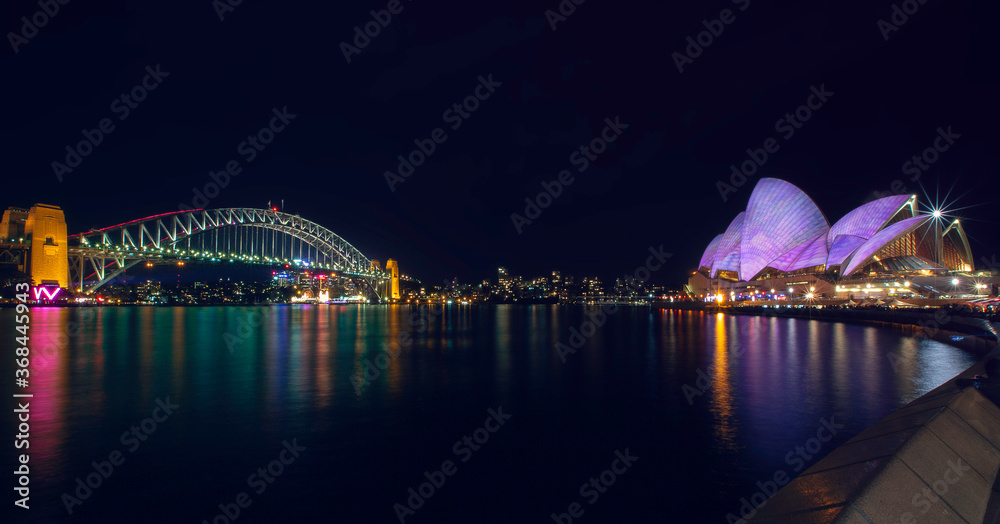 Fototapeta premium Sydney harbour light show