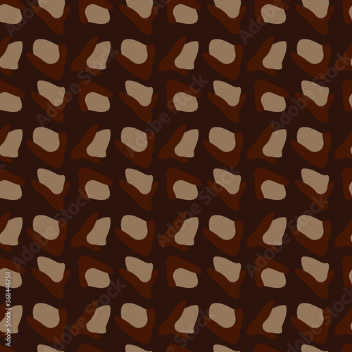 Abstract brown spots background texture for design, seamless pattern, vector