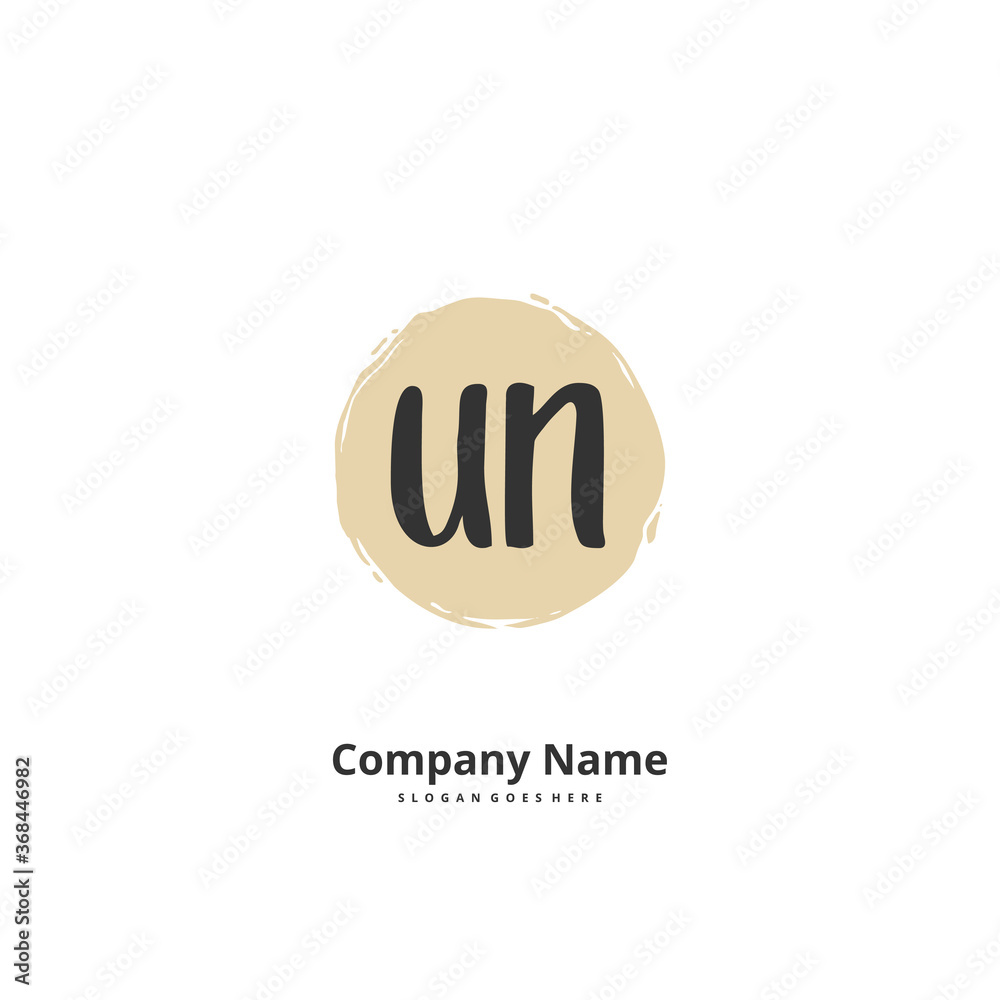 U N UN Initial handwriting and signature logo design with circle. Beautiful design handwritten logo for fashion, team, wedding, luxury logo. U N UN Initial handwriting and signature logo design with circle. Beautiful design handwritten logo for fashion, team, wedding, luxury logo.