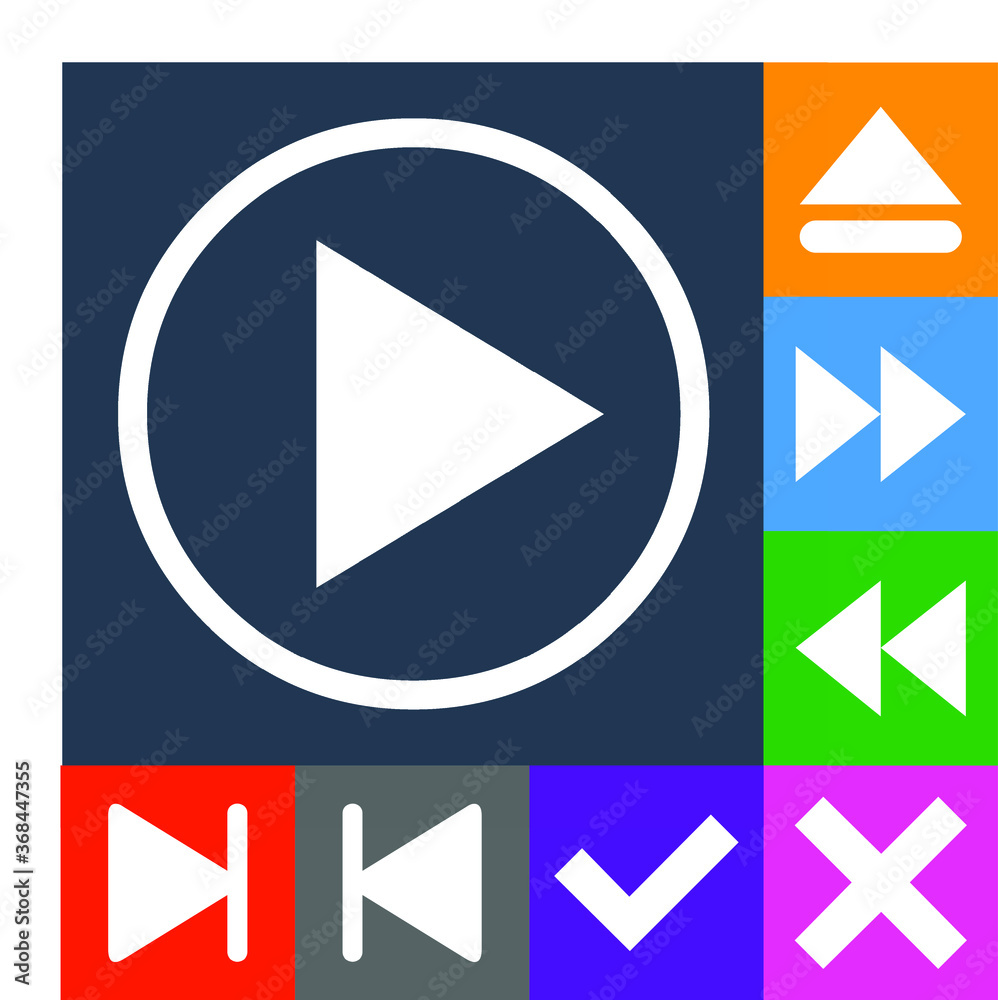 play button set play button set