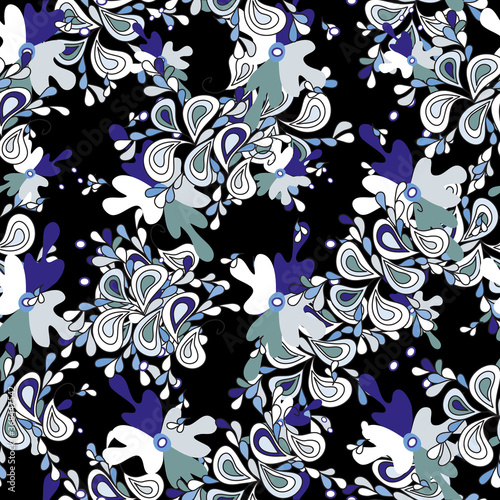 color abstract ethnic seamless pattern in graffiti style with elements of urban modern style bright quality illustration for your design