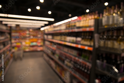Wallpaper Mural Lights of duty free shop in airport - defocused background Torontodigital.ca