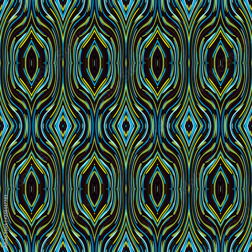 color abstract ethnic seamless pattern in graffiti style with elements of urban modern style bright quality illustration for your design