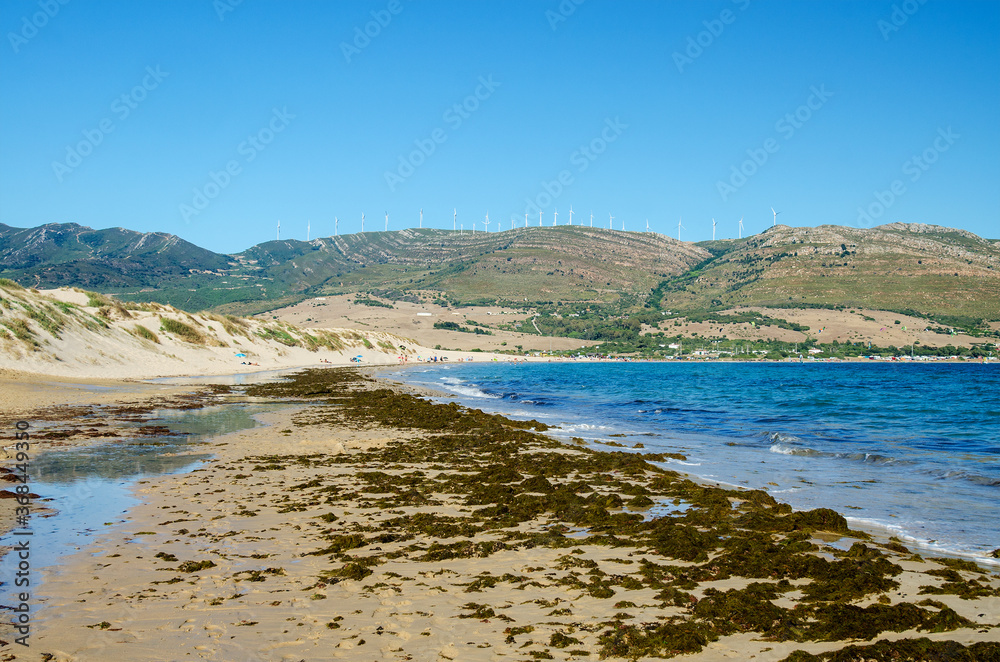 Beautiful Punta Paloma beach. Paloma Baja, Tarifa, Provence of Cadiz, Spain