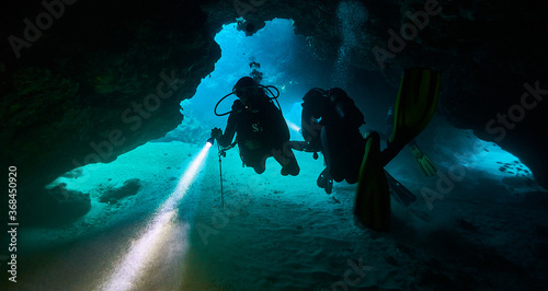 Sao Tome underwater cave diving