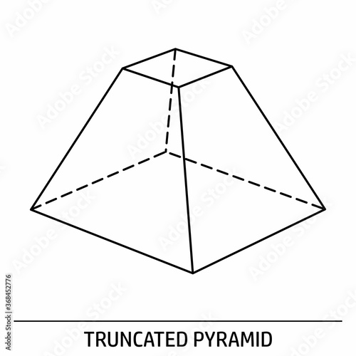 Truncated pyramid icon