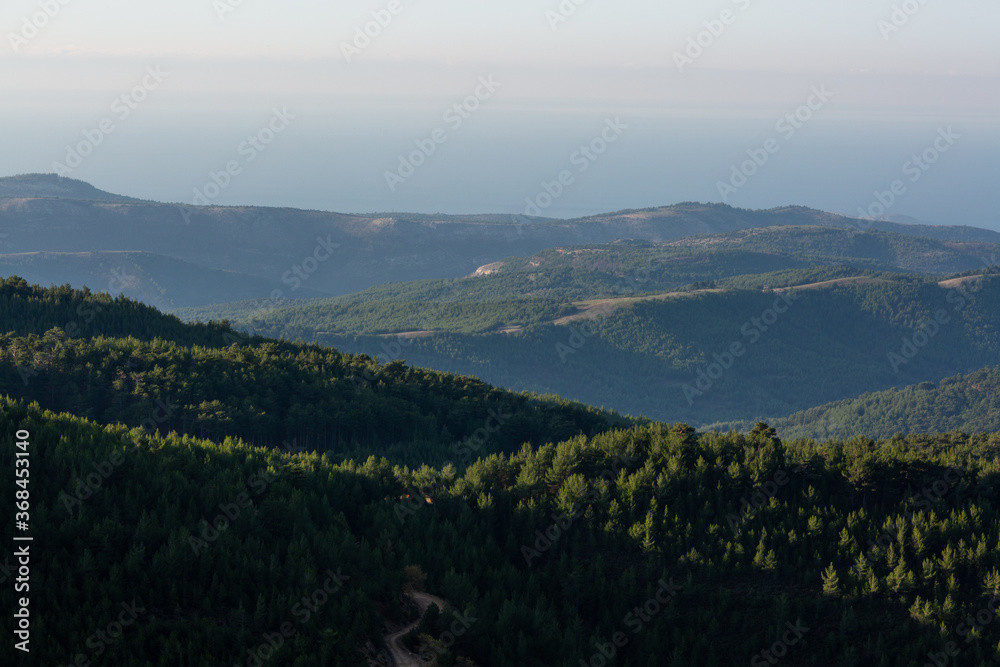 Obraz premium Oldest village in Thassos island Greece Kastro