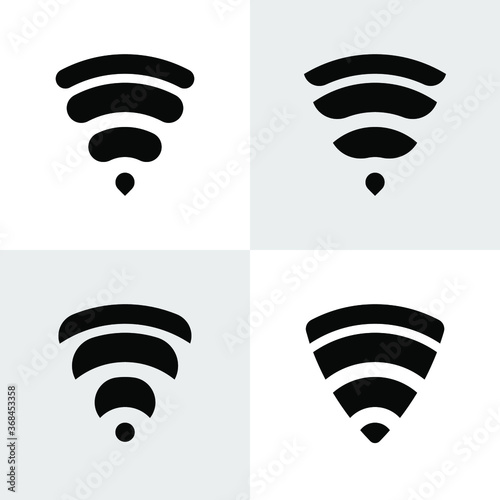 wireless connection or wifi icon vector concept