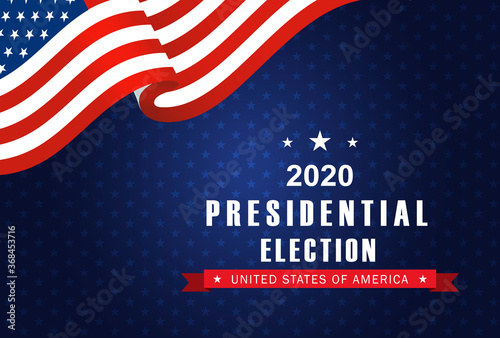 Vector background for US presidential election 2020