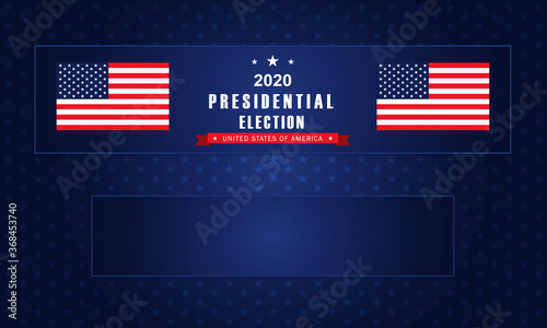 Vector background for US presidential election 2020