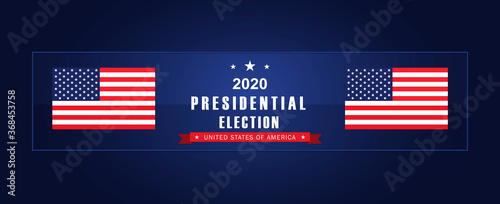 Vector background for US presidential election 2020