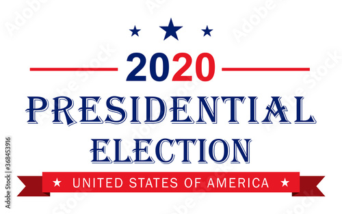 Vector background for US presidential election 2020