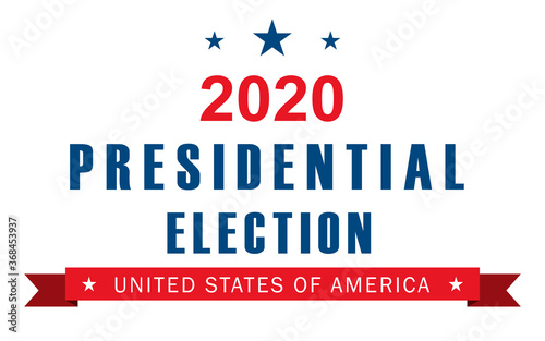 Vector background for US presidential election 2020