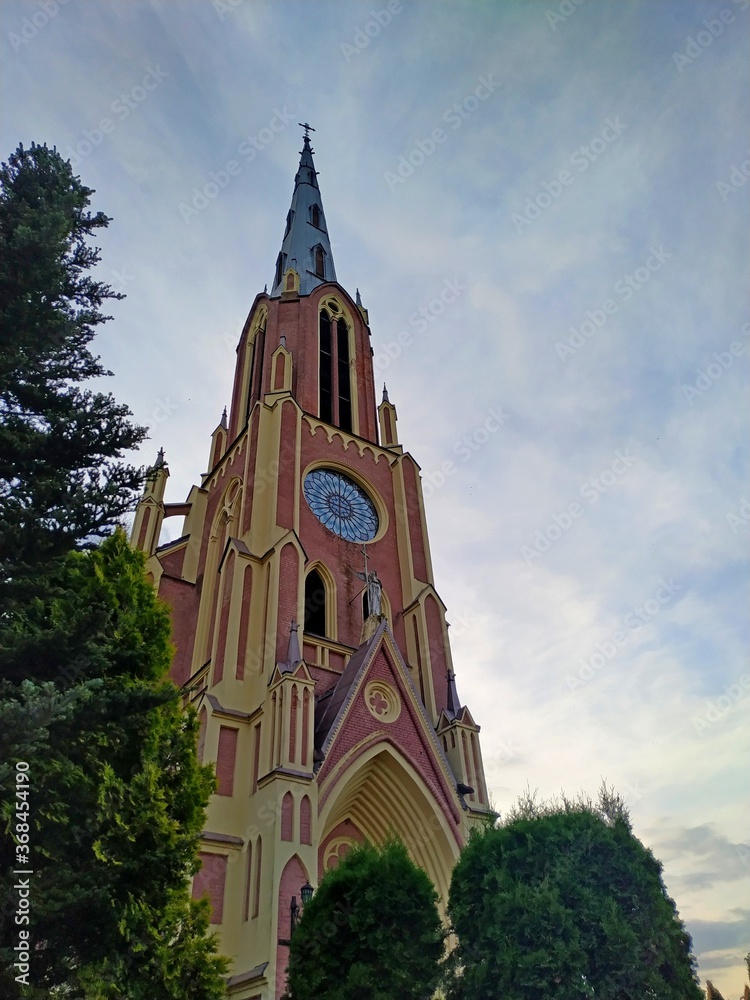 Catholic Church of the Holy Trinity in the agro-town Gervyaty, Grodno region, Belarus. Catholic Church of the Holy Trinity in the agro-town Gervyaty, Grodno region, Belarus.