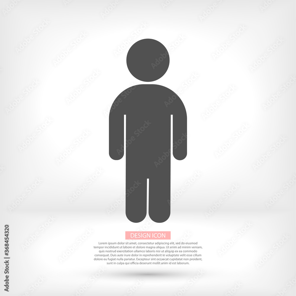 man icon . vector man . illustration man . 10 eps man . simple image man