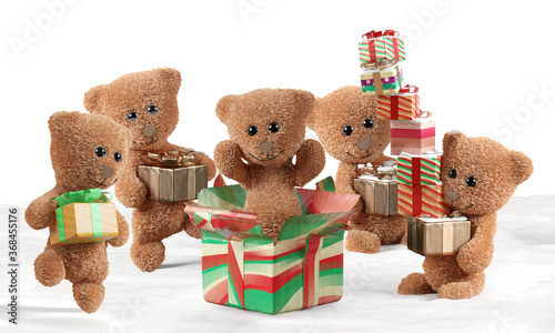 concept of Christmas. cute ...
