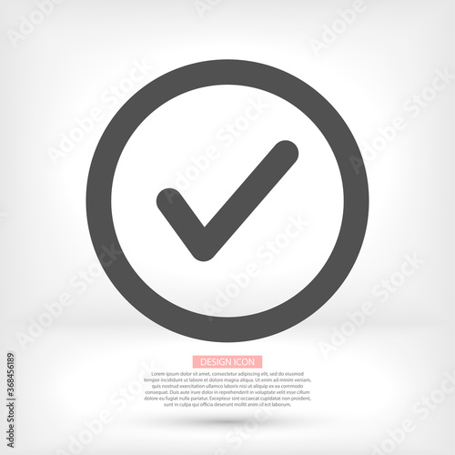 tick vector icon. lorem ipsum Flat Design JPG